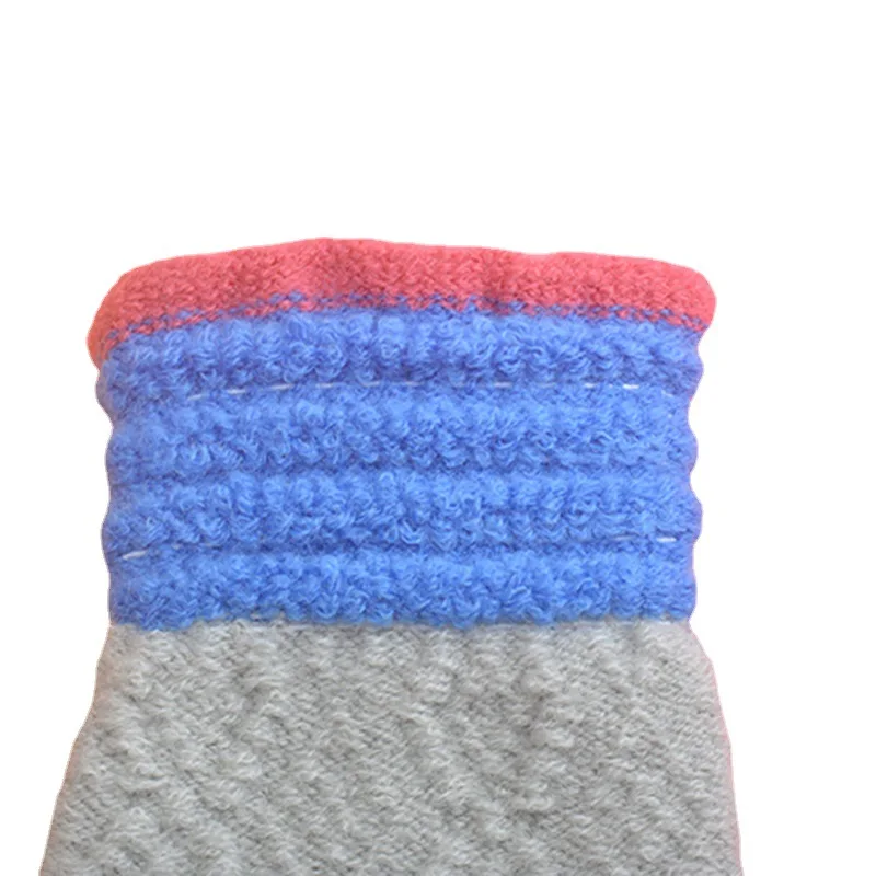 Hot Sale Exposed Two Fingers Autumn And Winter Touch Screen Warm Knitted Jacquard Gloves Touch Screen Gloves