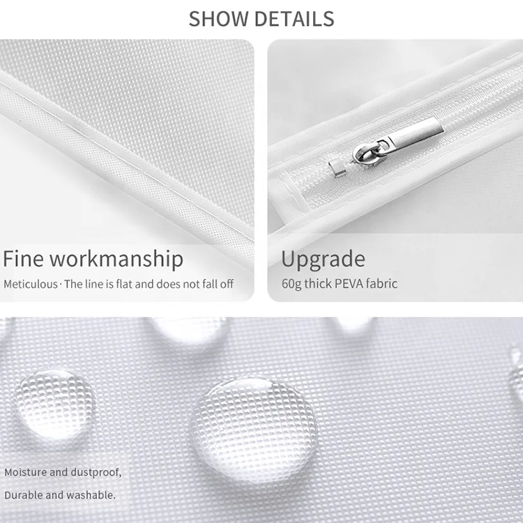 Customised garment bag for clothing white garment bag transparent golden supplier garment bag suit cover