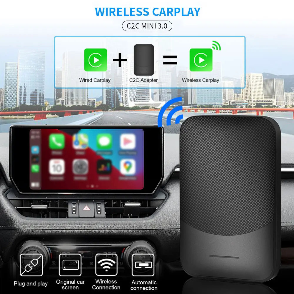 Topleo Carplay AI Box адаптер мини быстрое подключение автомобильный игровой беспроводной Magic Android Auto Портативный