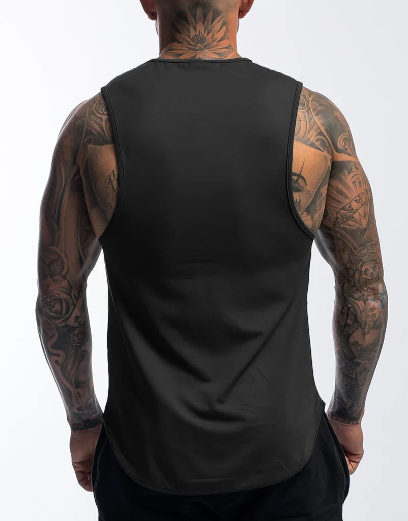 Custom Logo 100% Polyester Summer Stringer Sleeveless Blank Bodybuilding Gym Camo Tank Top