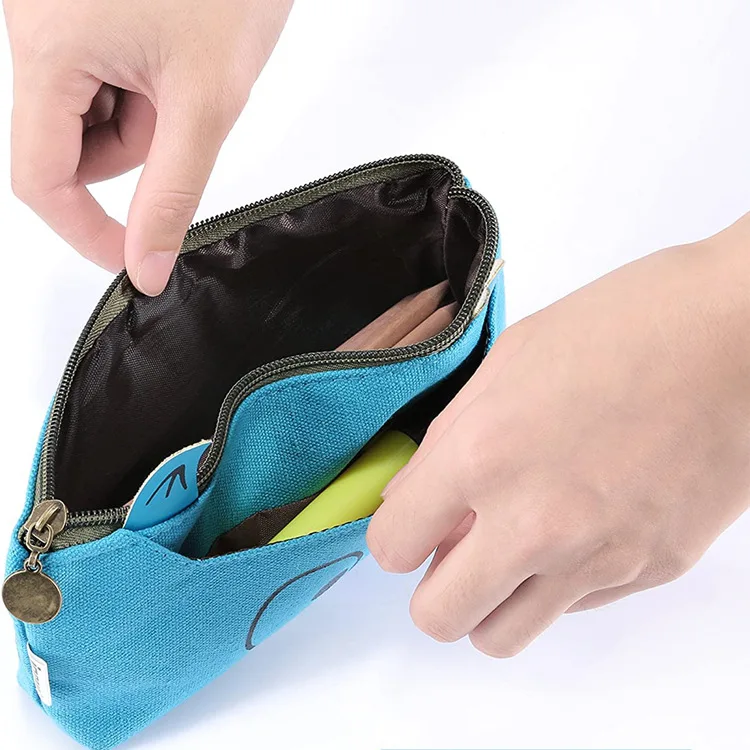 2021 new design cheaper canvas pencil case