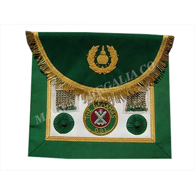 Past master grand District officer Apron | Hand Embroidery Leather Apron
