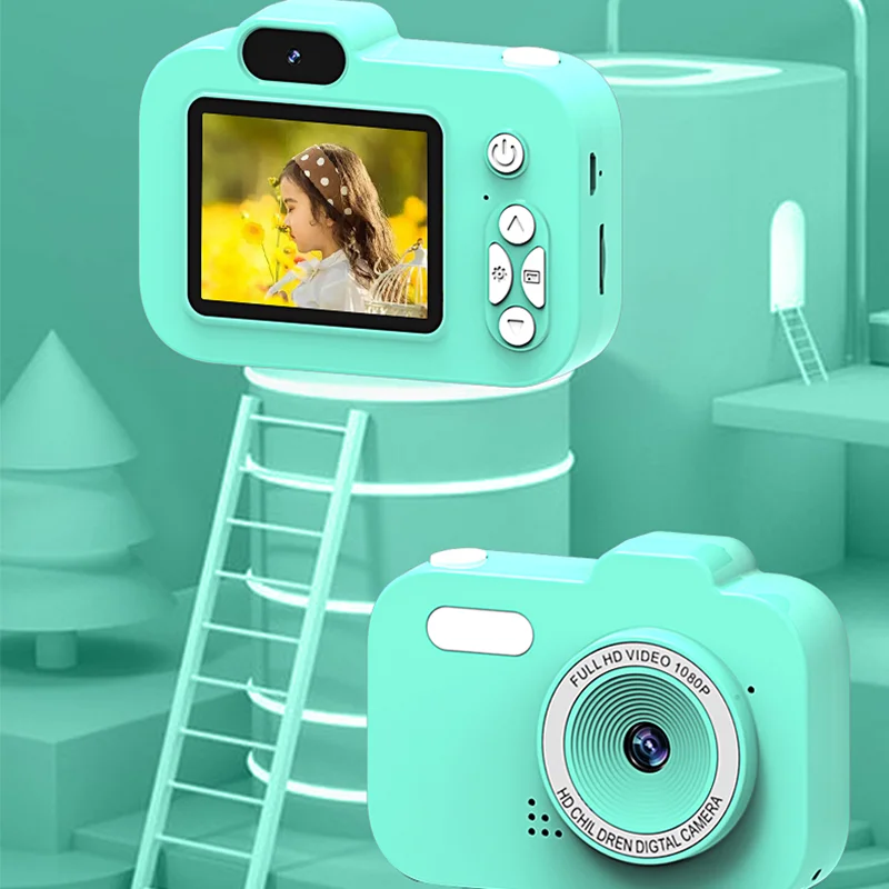 Mini Cute Cartoon Kids retro mini  Camera Children Fun Christmas Gift Digital Camera Built-In Games portable  Kids Photo Camera