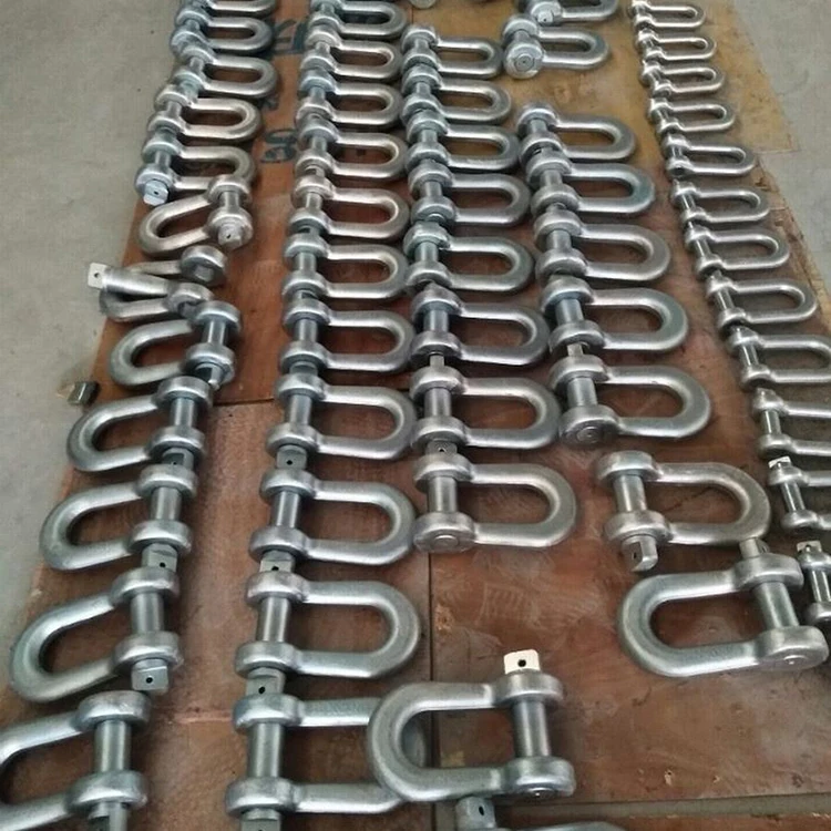 Rigging Lifting European D Shackle Type With Screw Pin U-Bolt Crane Cable High Strength Shackle