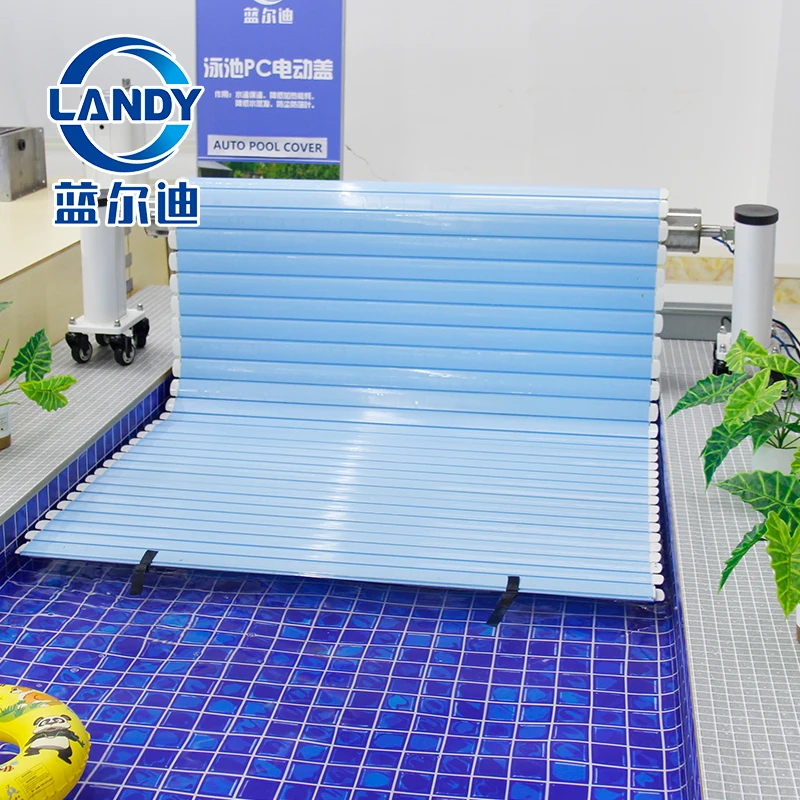 Swimming Pool Cover Satted Floating Pool Cover With Semi-automatic Winder
