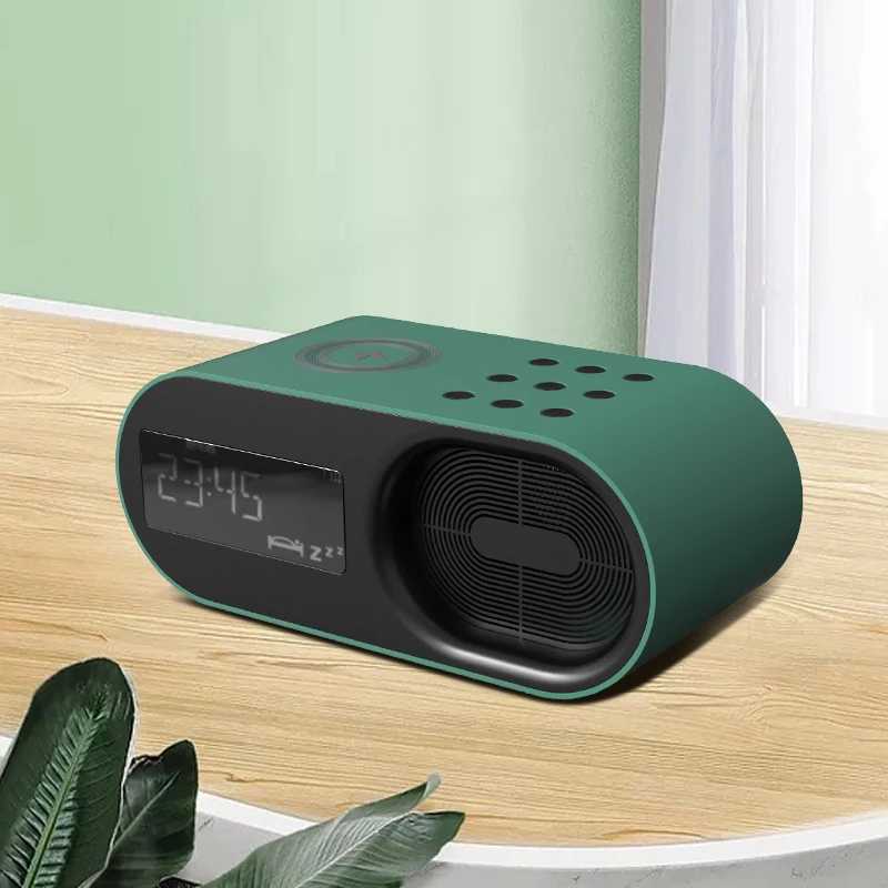 Manufacturer Wholesale Bluetooths Clock DAB+ Radio With Wireless Charger and USB Charger