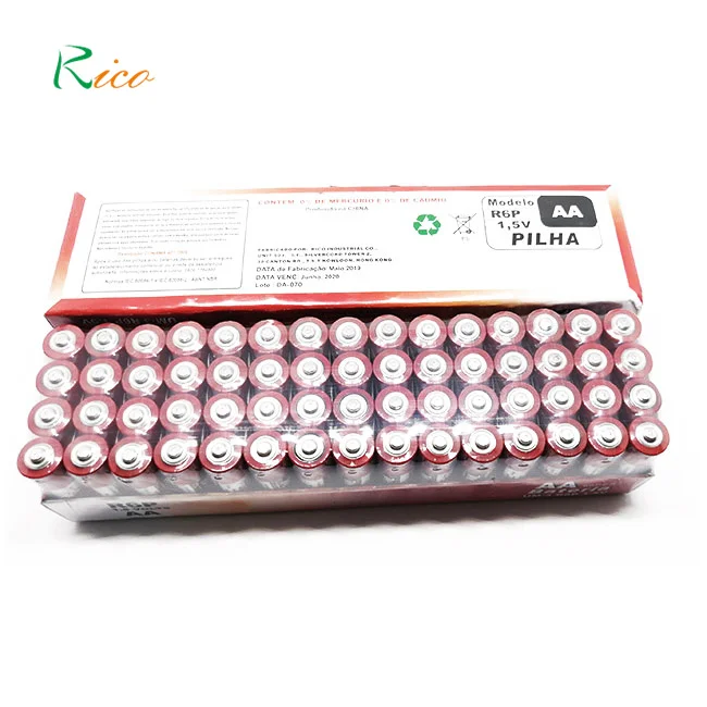 Hot sales factory produce heavy duty zinc carbon shrink package aa R6 UM3 aaa R03 UM4  batteries for Remote Control