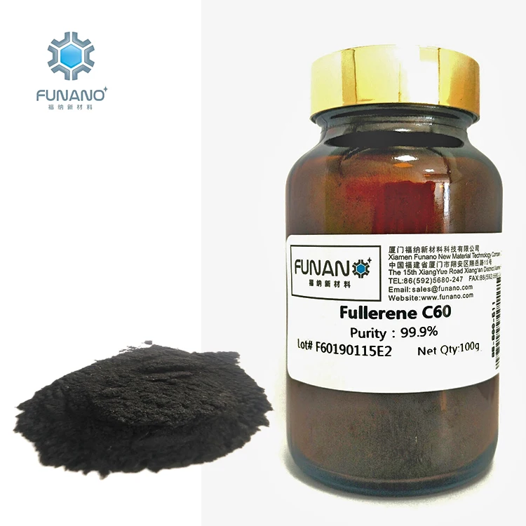 
Manufacturer Funano Industry Intermediates Carbon Chemicals Raw Materials Cosmetics OE 99.9% CAS 99685968 Fullerene C60 
