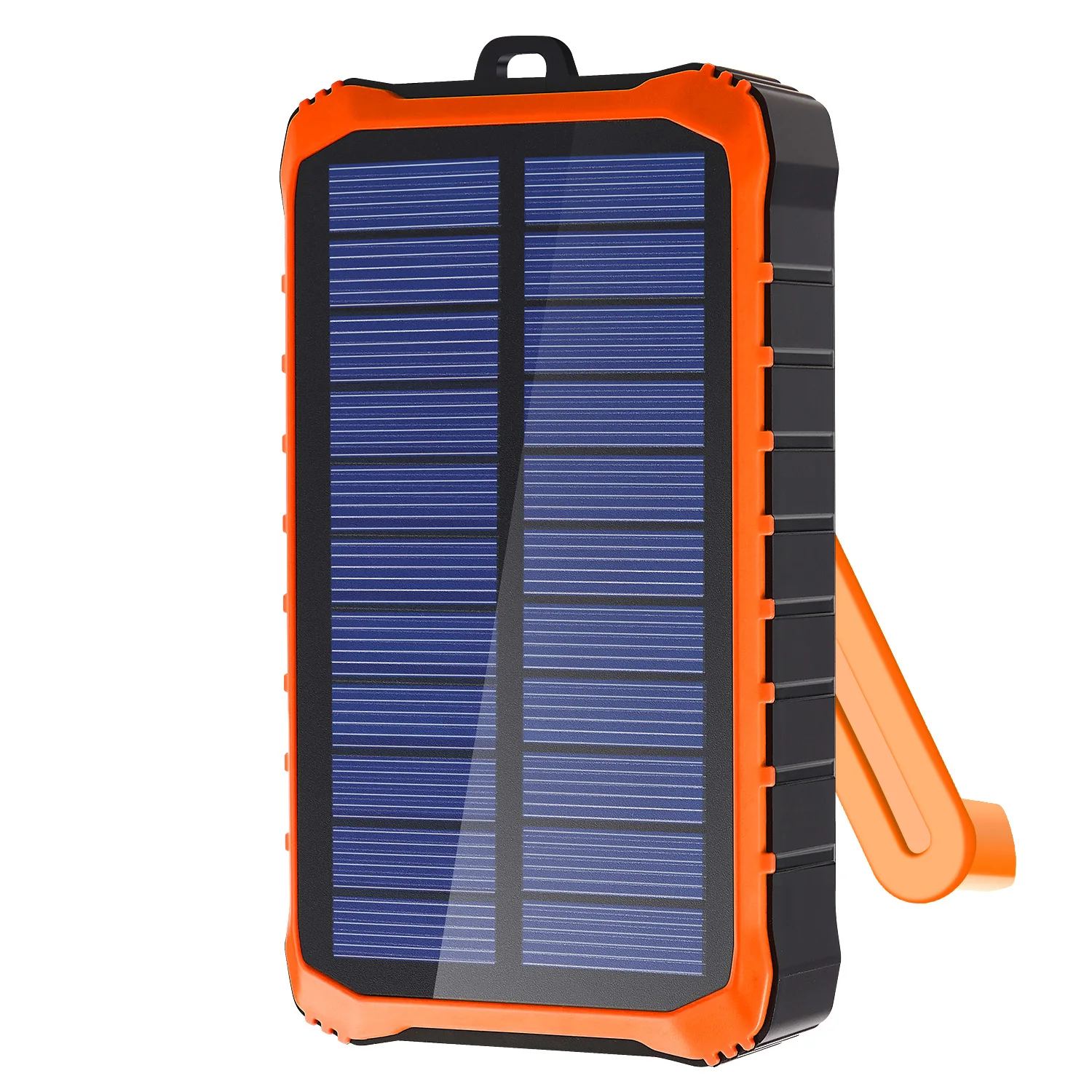 Amazon Top Seller Solar Power Portable Power Bank Emergency Solar Hand Crank Self Powered Charger with LED Flashlight