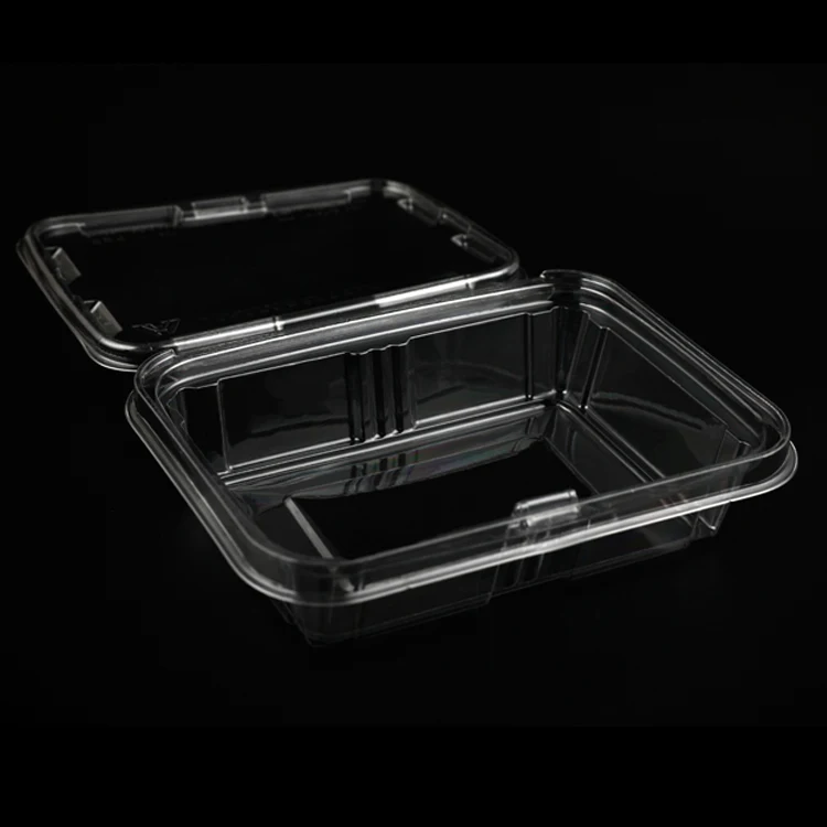 Sealed compostable plastic container quail egg tray salad containers