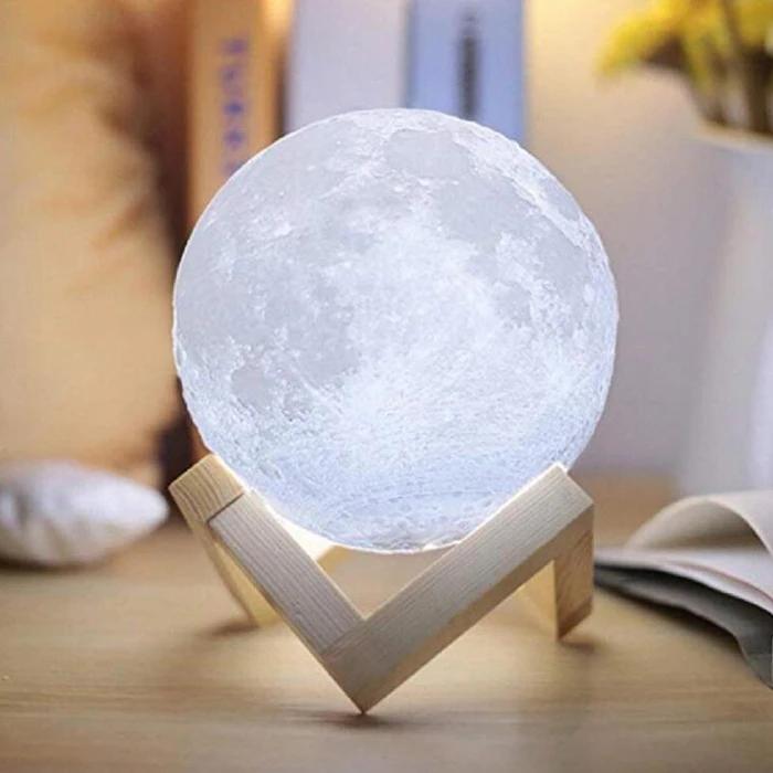 Most Selling Products Moon Lamp Kids Bedroom Night Light USB Rechargeable LED Lamp Smart Home Decor Moon Lights