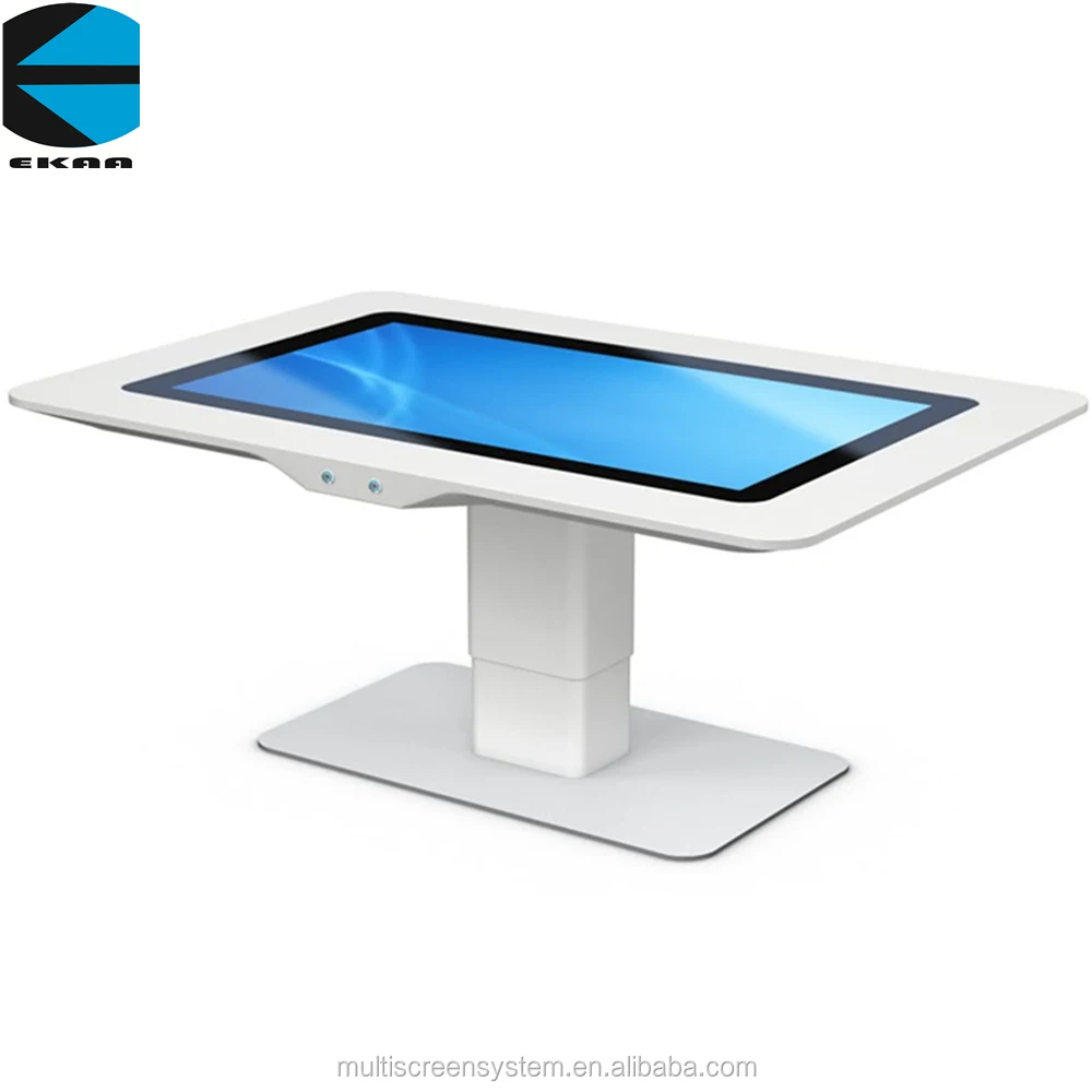 EKAA 21.5 inch dust proof multi mini PC interactive wifi smart touch screen lcd coffee table
