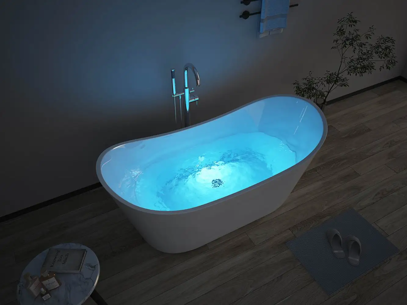 Freestanding bathtub  soaking tub 1.7m boat shape stand alone tubs 2 person freestanding tub with jets