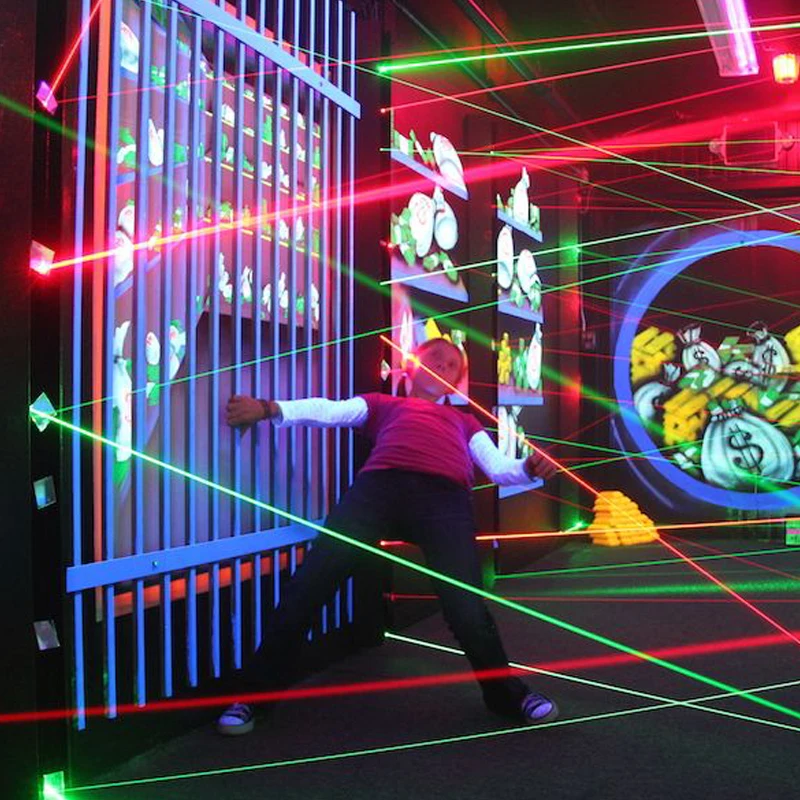 Indoor Laser Maze Game for Kids Shooting Simulator for Playground Trampoline Park Airport Sports Park Made of PC and Metal
