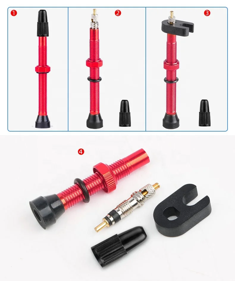 IRONDONKEY Bicycle Presta Valve 40/60/80mm Lengthened Aluminum Alloy Tubeless Tire Valve Core Wholesale Low Price for Bike