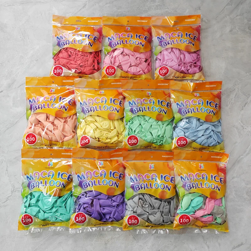 Factory wholesale 5/10/12/18/36 inch Macaron Candy Orange Yellow Pink Color Balloon Party Decoration for Birthday Wedding