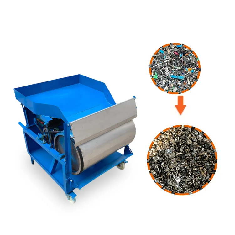 Небольшой магнитный сепаратор для зерен алюминиевых частиц порошкообразный