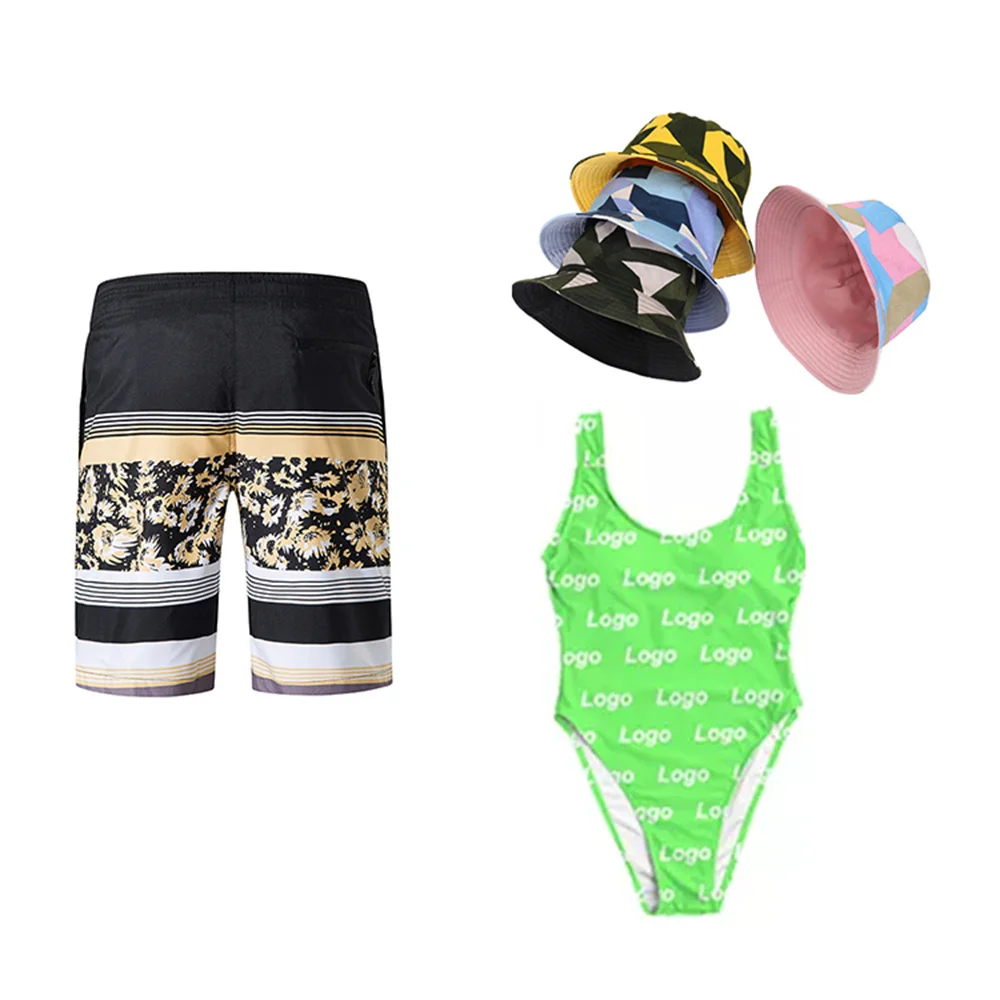 Recycled 2021 Wholesale summer kids swimwear models gingham swimsuits swimming trunks for boy