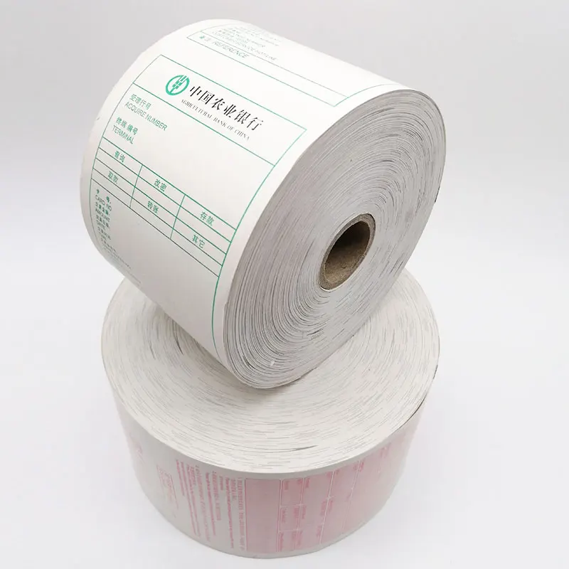 Factory Direct jumbo printed atm thermal paper rolls for bank receipt slitting machine