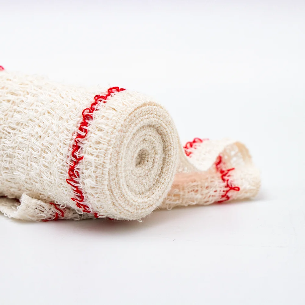 100% Cotton Spandex Elastic crepe medical bandages Different sizes available cotton crepe bandage