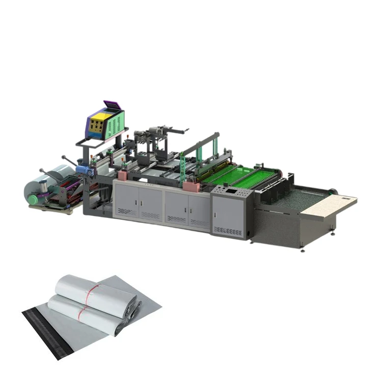 Automatic DHL Sealing Heat Cutting Plastic Rolling Courier Mailing Bag Making Machine