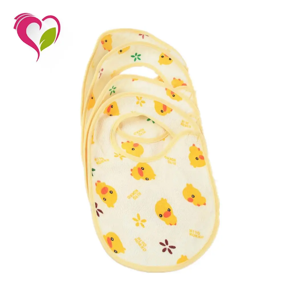 Baby Bibs Cartoon Printing Custom Design Waterproof Overall Linen Baby Dribble Bib