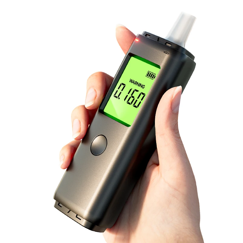 manufacturer alcohol tester breathalyzer portable Digital Display Rechargeable alcotester alcohol breath tester Mr black 5