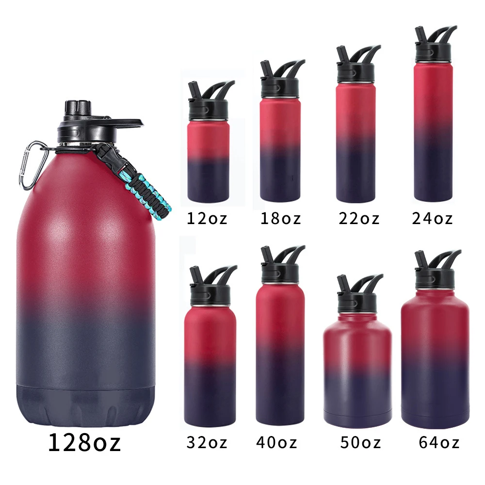 Wholesale Bulk Double Wall Drink Stainless Steel Insulated Thermal Termo Vacuum Thermos Lid Flask Water Bottle