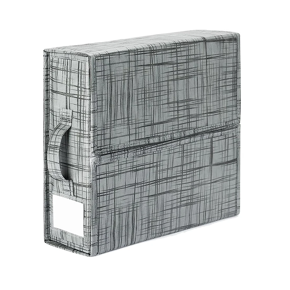 Storage Bins For Bed Sheets Duvet Covers Organizer Box Pillowcases Collapsible Zipper Foldable Bedding Organizer