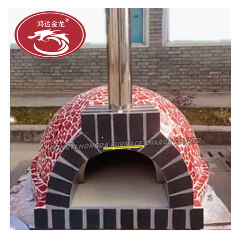 chineses brick outdoor portable stone pizza clay oven portable wood fire pizza clay stone wooden oven