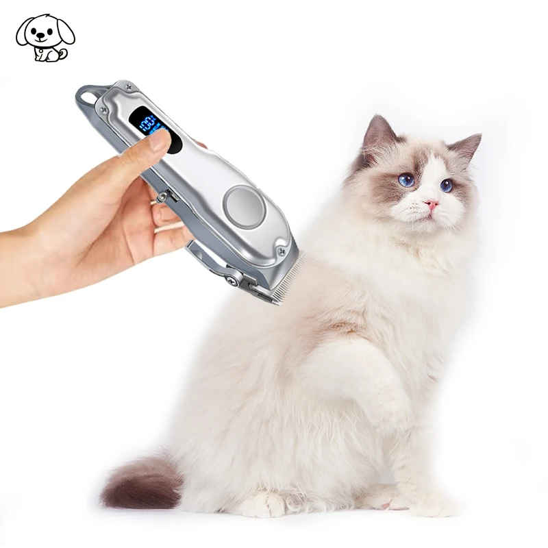 factory price Rechargeable Pet Hair Remover Cat Dog Hair Trimmer Electrical Pets Hair Cut Machine dog groomng kit