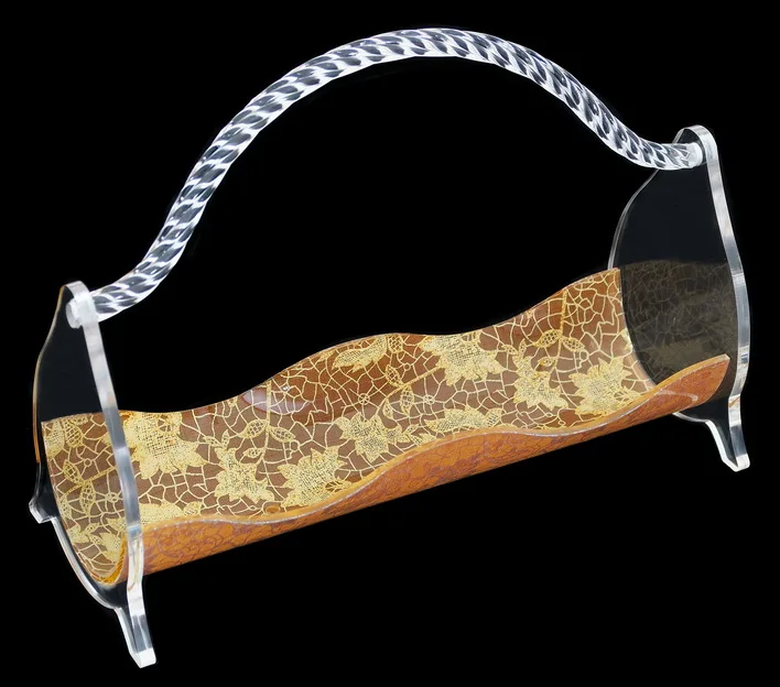 Arabic Style Customized Acrylic Chocolate Snacks Holder Tea Cup Rack for Ramadan Eid Holidays