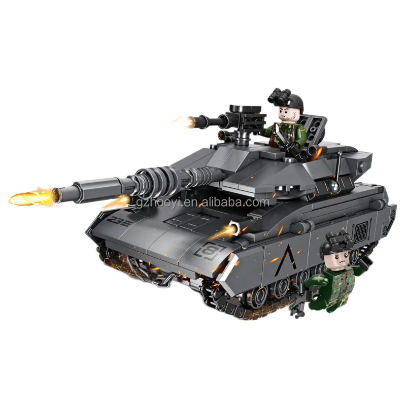 Kids Toys Plastic Block Toy Let Go Army Tank 99A Main Battle Tank Assemble Military Toys Bricks