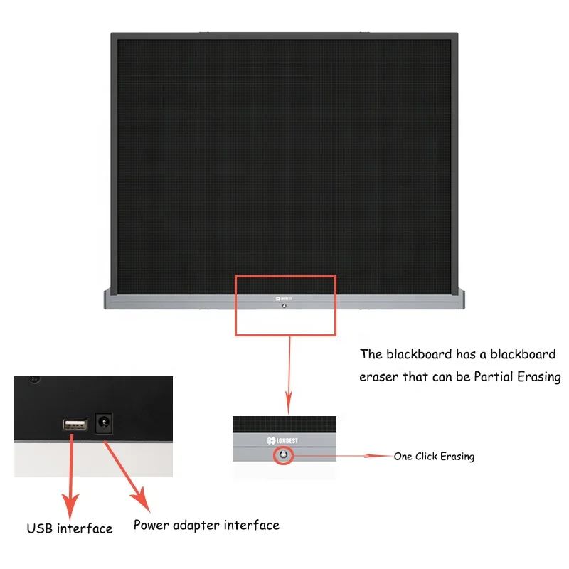 Liquid Crystal Molecular LCD Screen Paperless Office Low Consumption Multifunctional Electronic New-Tech Blackboard