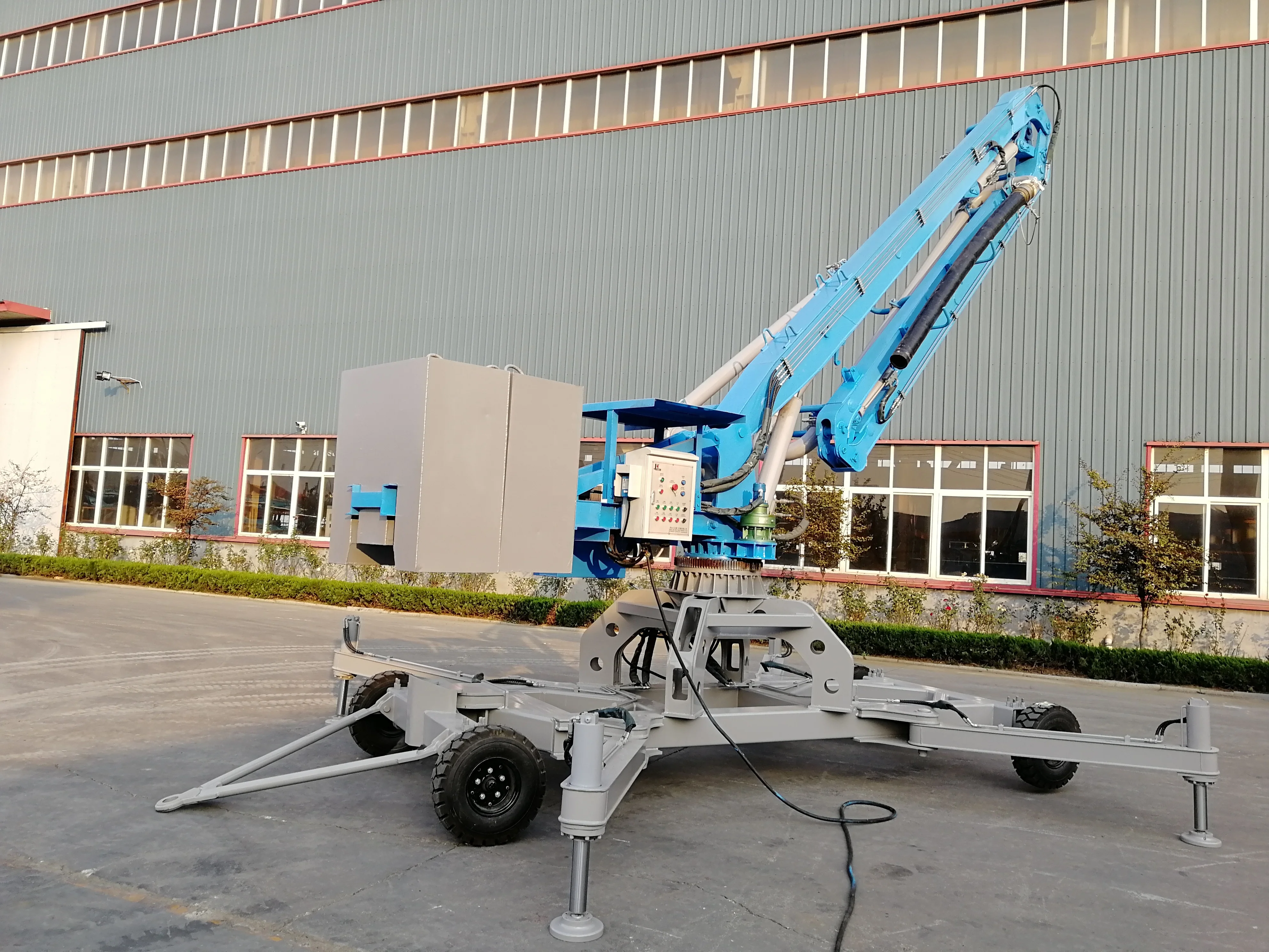 JIUHE brand! Hot Sale! 15m 17m  Mobile Spider Concrete Placing Boom Concrete Placer Concrete Distributor!
