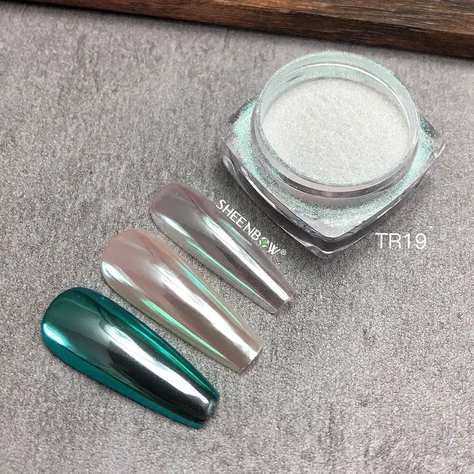 Sheenbow mirror pigment powder creative Brightness upgrade nail art pigment high white nail powder