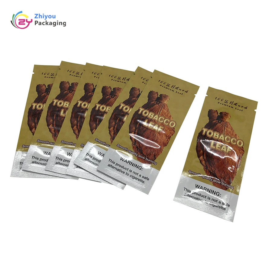 
Resealable 3 бортовой мешок запечатывания листья Упаковка мешок Янтарный лист кисет 