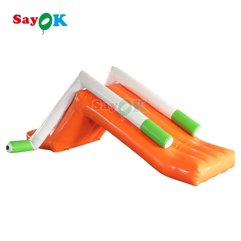 Sayok customized largest inflatable water yacht slide inflatable dock slide for boat