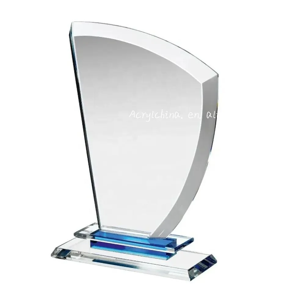 Custom Acrylic Sports  Trophy Crystal Award with base Clear acrylic Corporate awards Recognition awards