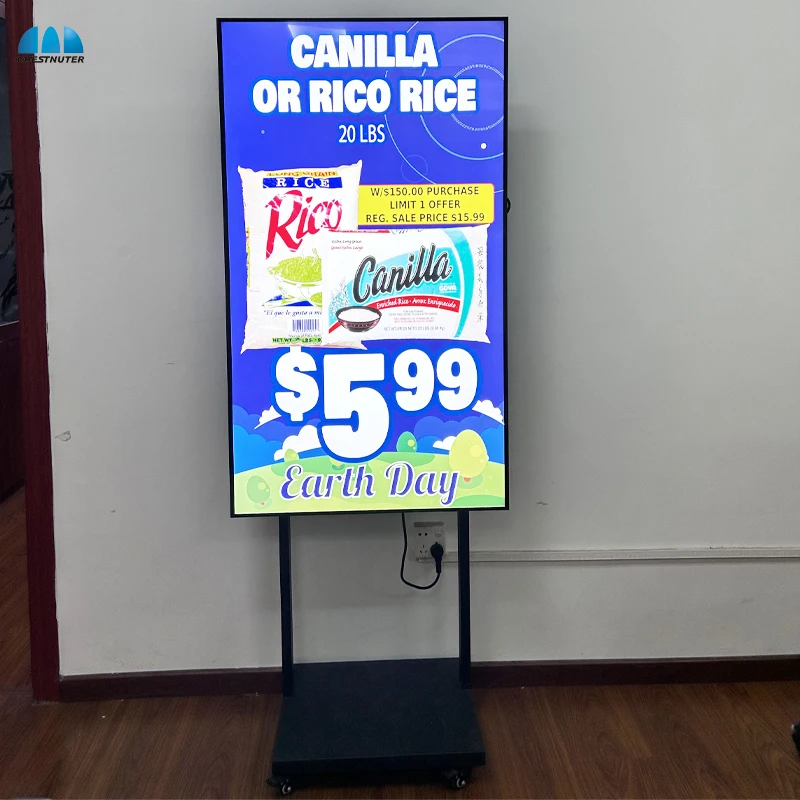2500nits Window Direct Sunlight Readable Display LCD Shop Digital Window Display Ceiling Hanging Advertising Window Display