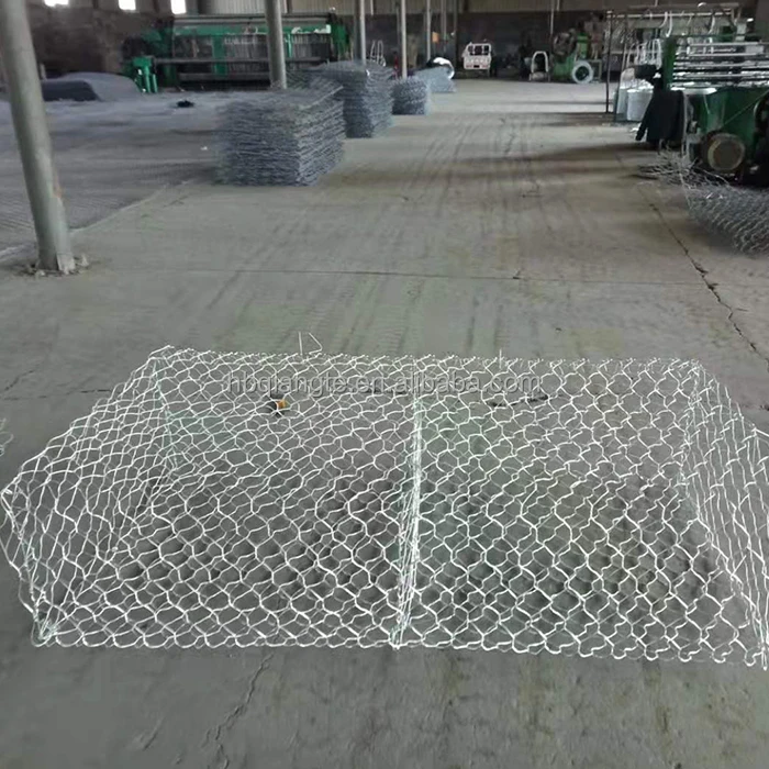 Woven Wire Cage 2.7x3.4mm 2.4x3.0mm 8x10cm Gabion Box Galvanized Galfan pvc coated woven wire mesh box price