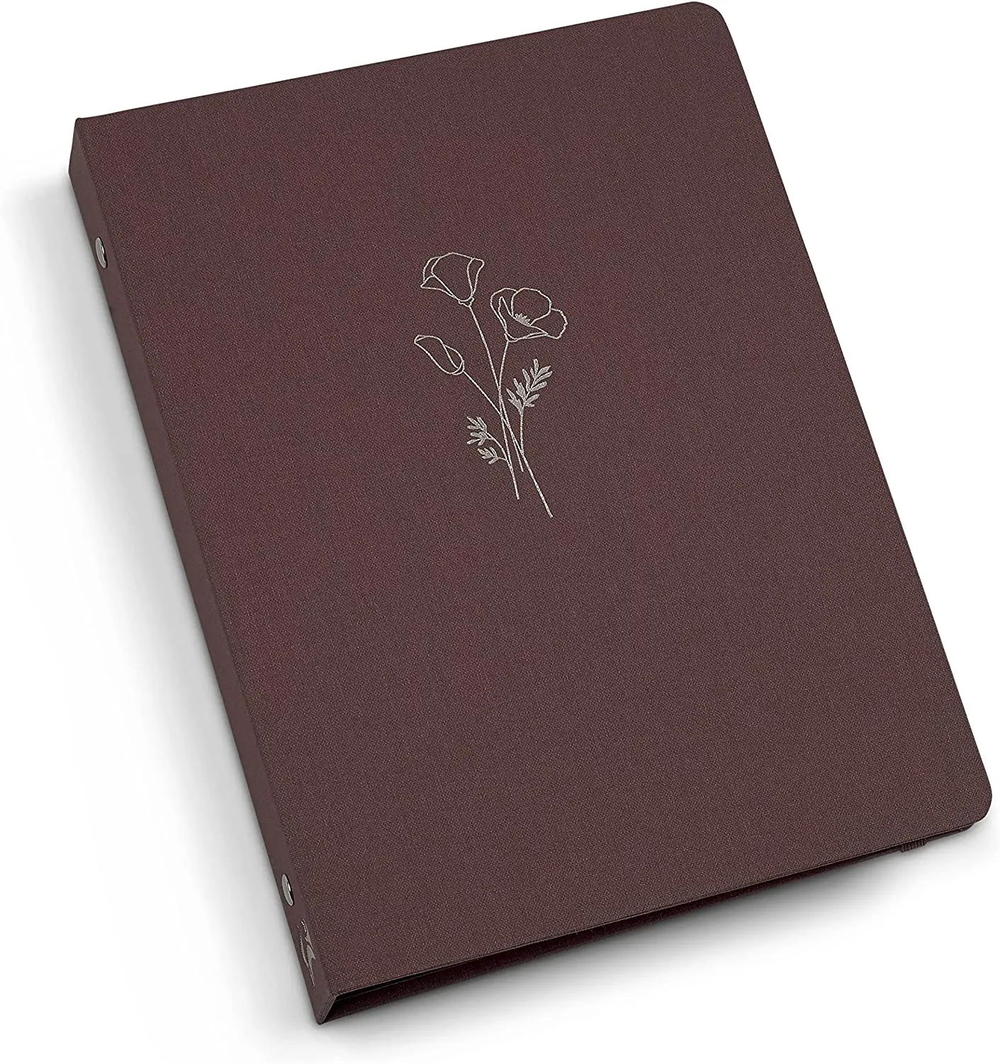 Wholesale Linen Fabric 6 Ring A5 Binder with custom logo