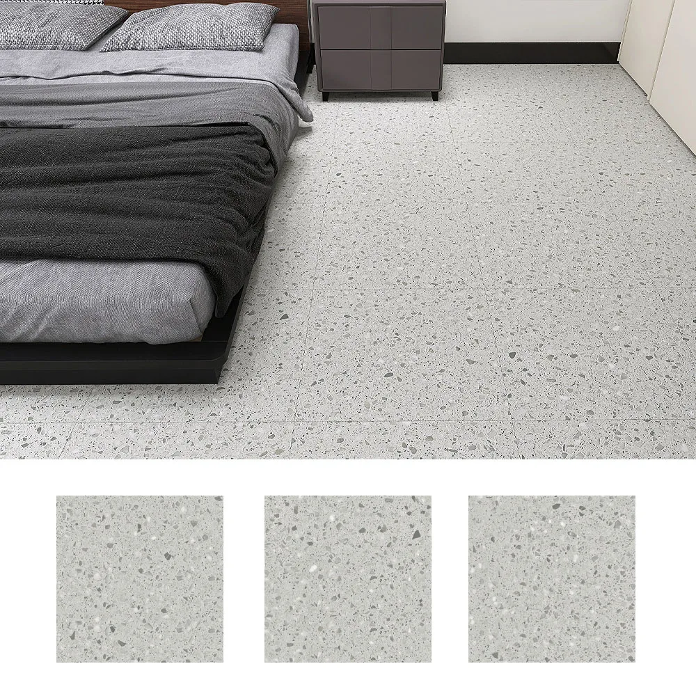 Hot Sale Pvc Flooring Vinyl Plastic Grain Spc Flooring Floor Tile Self Adhesive