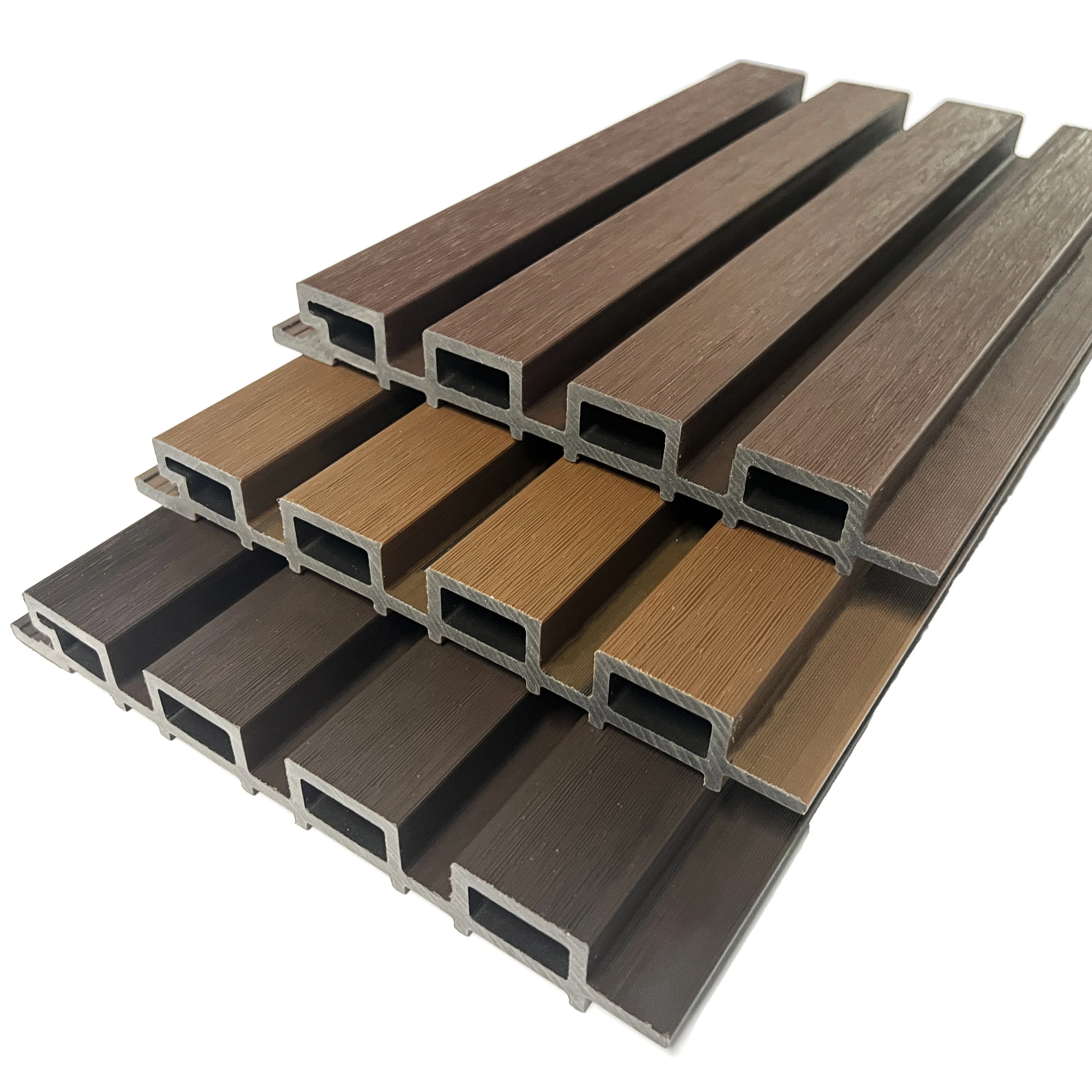 Co-extrusion Exterior Decorative Different Color Laminated Wood Plastic Composite Wall Cladding Wall Panel