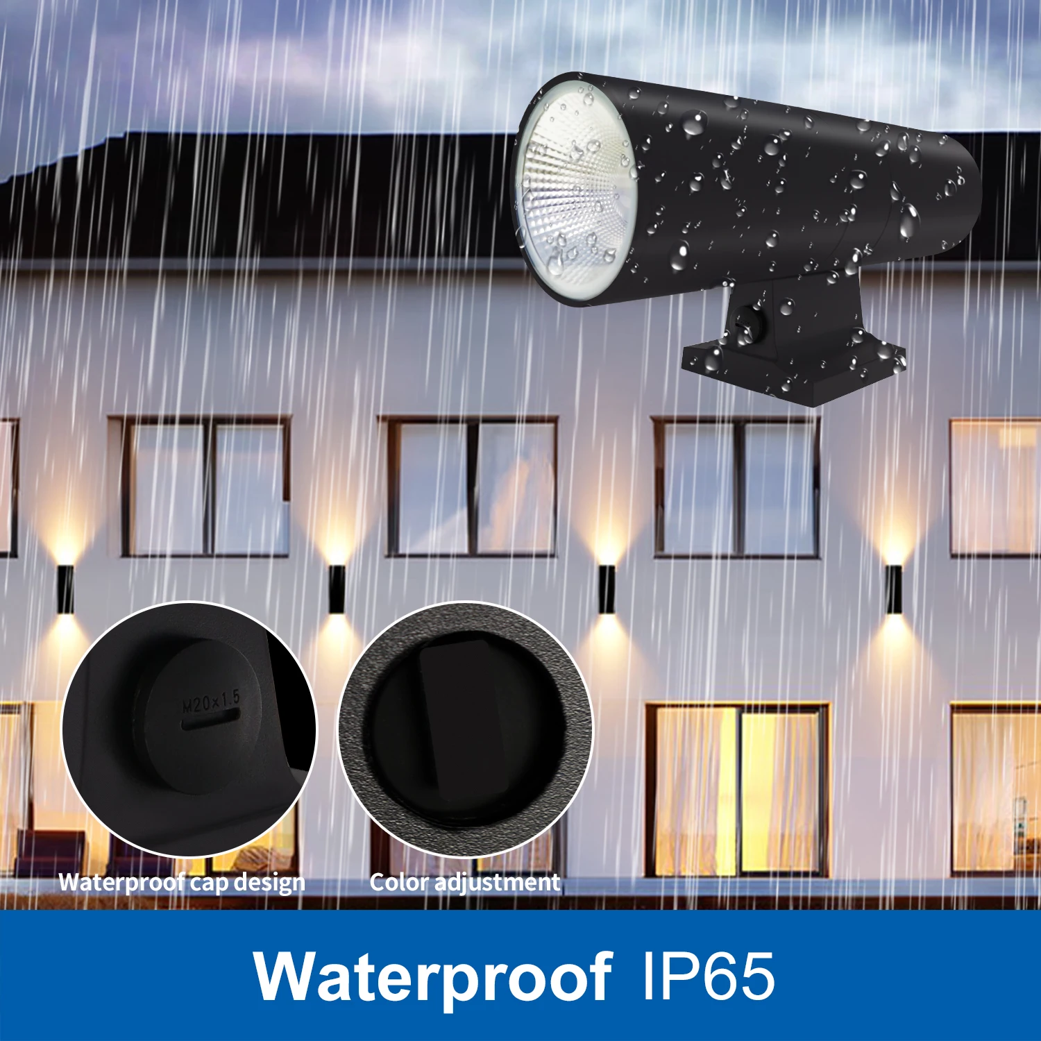 Modern IP65 Waterproof up and Down Wall Led Light Outdoor for Garden Wall