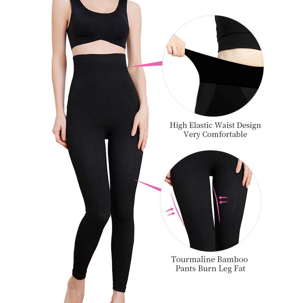 S-shaper Factory price Tourmaline Bamboo Leggings high quality shapewear
