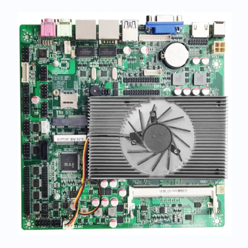 Industrial Motherboard In-tel Core i3-3217U Processor DDR3 Dual Core 2 SATA HD Graphics 4000 mini-itx Mainboard with CPU fan