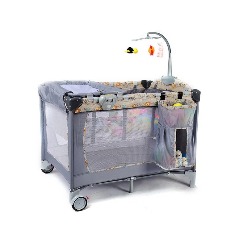 European Style Swing Baby Cots Designs, Baby Room Furniture Stand Adult Baby Bed/