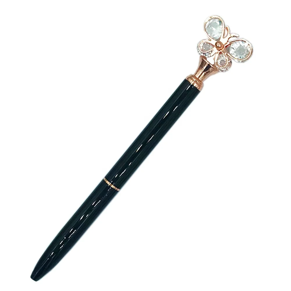 Pen factory custom metal colorful pen Jewelled Crystal Diamond Metal Ball Point Pen