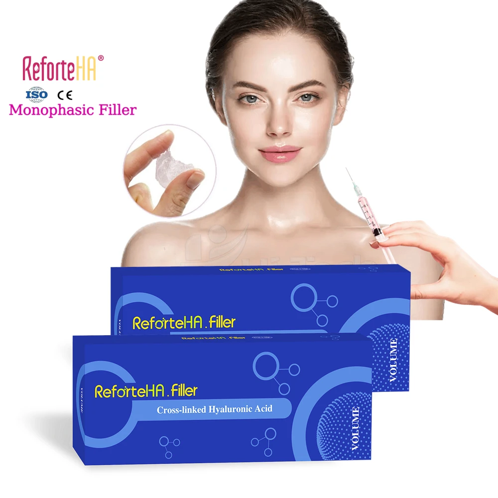 Korean reforte Ce Cross Linked 1ml Nose Facial Shaping Chin Lip Nose Injection Anti Aging Hyaluronic Acid Dermal Filler